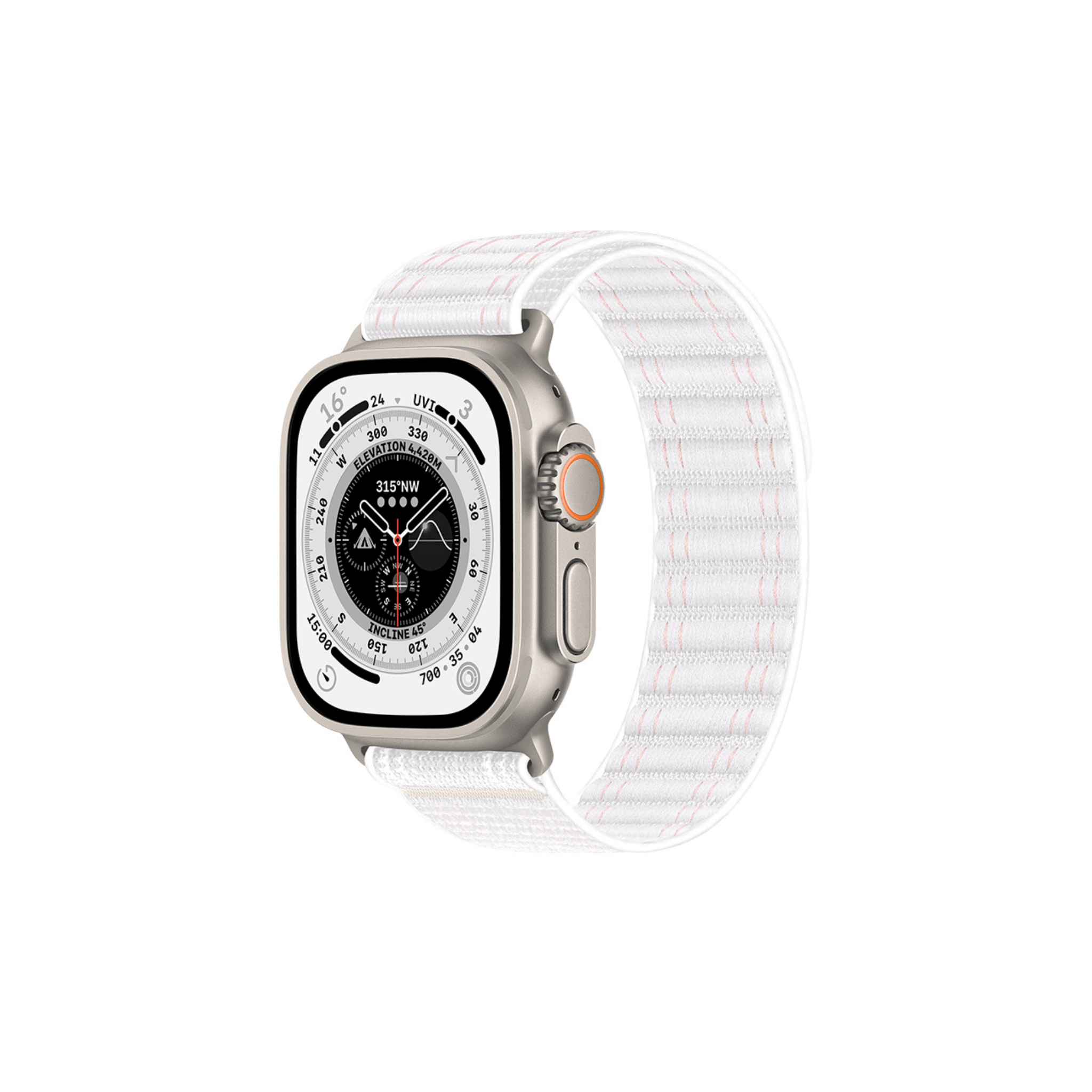 Novo Loop in Weiß-Pink – stylisch & bequem für Apple Watch Trägerinnen
